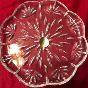 4 Princes House crystal dessert plates